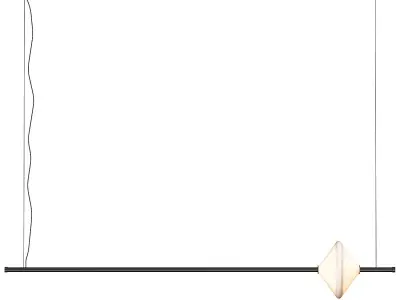 Ridgely Studio Works Gem Linear Pendant Lamps 3D model