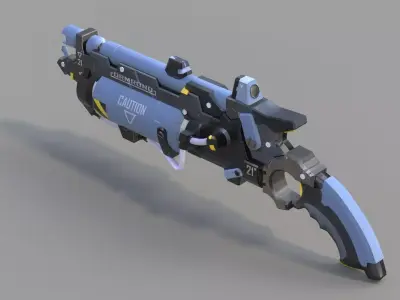 Science Fiction Gun 5 3D model