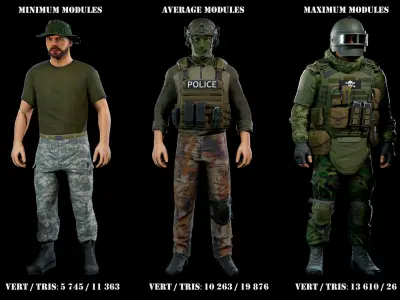  Modular military character 2 