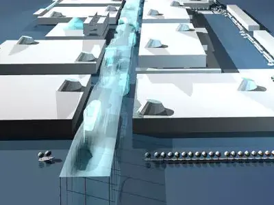 Fiera Milano trade fair center 3D model