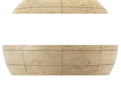 Travertine Stone Wall - Seamless Texture