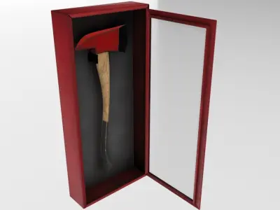 Fire axe box 3D model