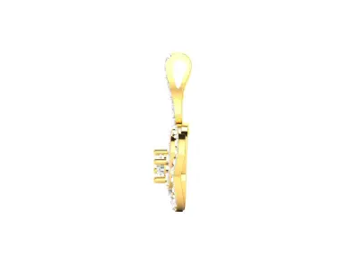 Diamond Pendant 3D print model 7
