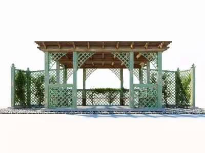 Arbor with trellis  3D model