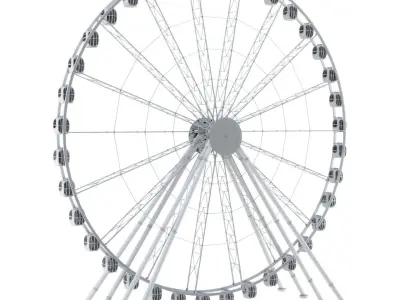 Ferris wheel 55 meters 3D model