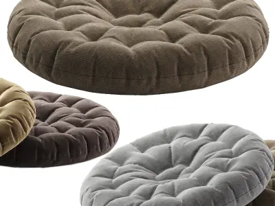 Linen Tatami Floor Pillow 3D model