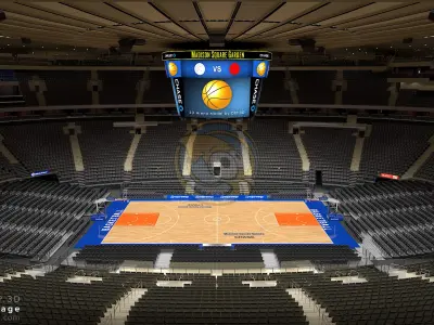  MSG Basketball Arena with Animated Audience (MAYA) 
