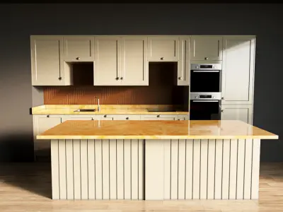 100-Kitchen4 glossy 9 3D model