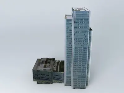 10 Upper Bank Street, London Free 3D model