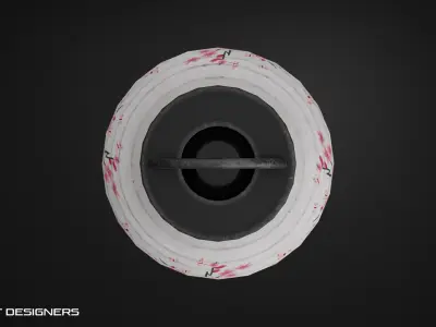 Japanese Lantern Low-poly 3D model get