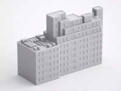 3D Print miniature building RB-US-NY-027 3D print model