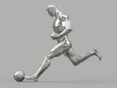 Soccer player 3D model