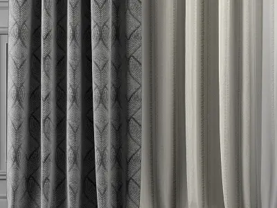Curtain Set 307 3D model