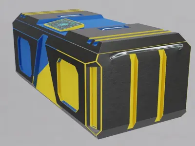Box Loot Container SCI-Fi 3D model