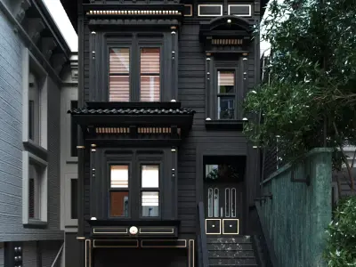 nice house Low-poly 3D model