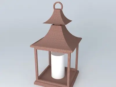Lamp with diffuser Free 3D model