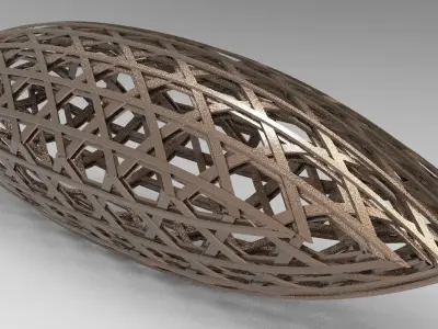 cyberpunk weaved Gangster market grids 3D model