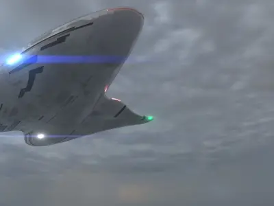 Asimetric Spaceship 3D model