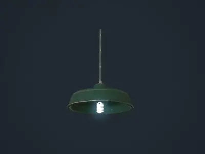 Hanging light Low-poly 3D model buy