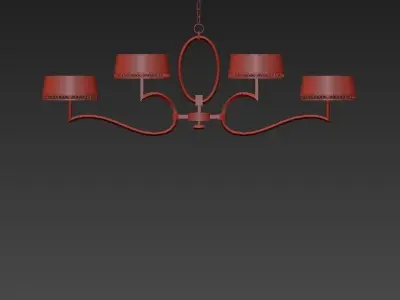 Fine Art Lamps  Allegretto Gold 3D model