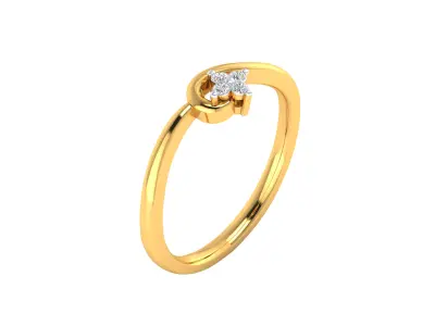 Women Ring Render 3dm STL MTL SLC JCD OBJ FBX Details 3D print model 80