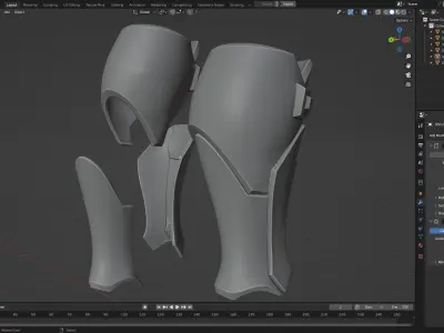 Overwatch Soldier 76 Full Armor and Rifle 3D Model Pack