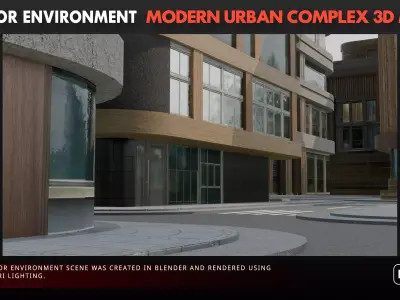 Modern Urban Complex 3D model