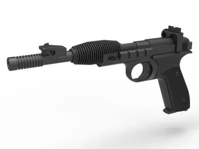 Blaster pistol X-30 from Star Wars Return of the Jedi 3D model