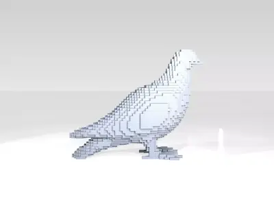 Dove Voxel 3D model