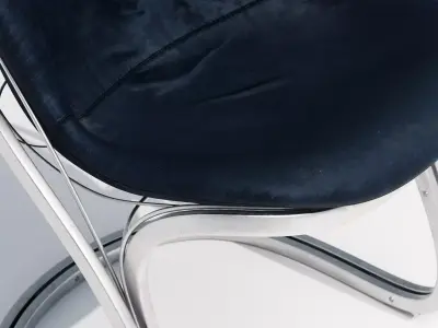 Curve Frame Chair Low-poly 3D model