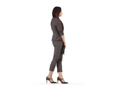 Jennifer posed 4 3D model