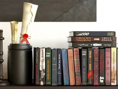 leather set cube ottoman 3D model