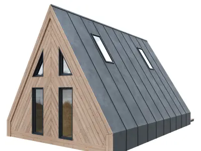 A-frame house 02 3D model