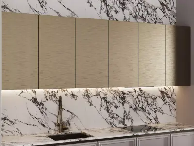 Modern kitchen with island 14 3D model