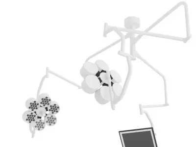 Operating Lamp with Monitor  3D model