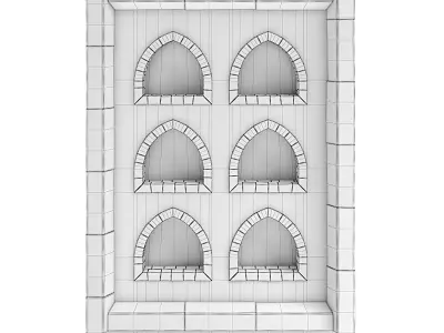 Dungeon Wall 3D model buy