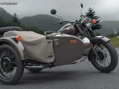  Ural M70 Sidecar Motorcycle Brown 