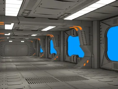 Sci Fi Corridor  3D model