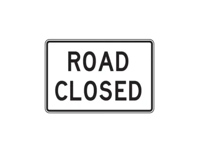 Roblox Road Closed Props Low-poly 3D model