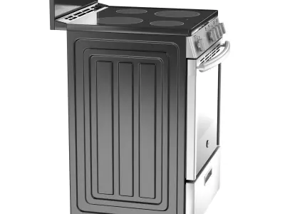 General Electric GE freestanding electric range 3D model
