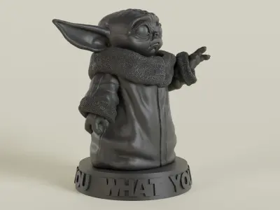Baby Yoda 3D Model 3D print model