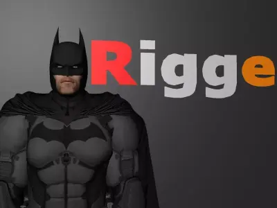 Batman Injustice God Among Us Rigged Low-poly 3D model
