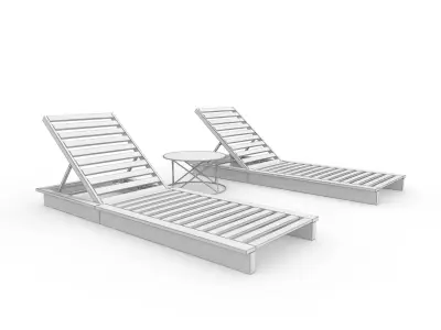 Sun Lounger 11 3D model
