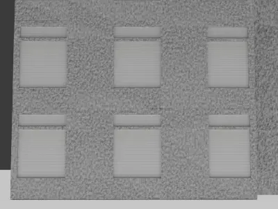 Soviet-Style Apartment Building 3D Model Free low-poly 3D model