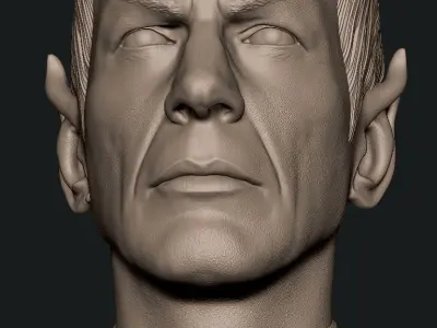 Spock Leonard Nimoy Bust 3D print model