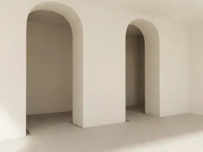 Concrete Minimal Interior 3D model