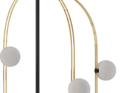 roche bobois medusa floor lamp 3D model