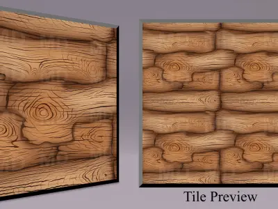 Cartoon Wood Textures Pack 38 - 10x PNG  Texture