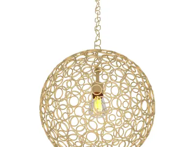 Shades of light Circle Sphere Pendant Small 3D model