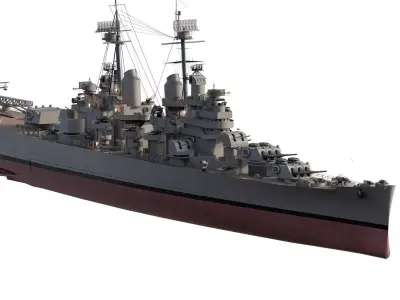 WW2 US NAVY HEAVY CRUISER BALTIMORE CLASS 3D model